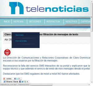 La "gran" noticia que publicó Telenoticias sobre el #ClaroGate La "gran" noticia que publicó Telenoticias sobre el #ClaroGate